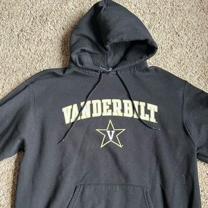 Champion Hoodie Sweatshirt Mens Medium Vanderbilt Commodores Black